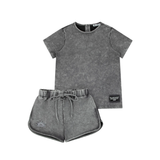 RA & DA ACID WASH PATCH SHORT SET (2-5Y)