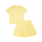 RA & DA THIN KNIT PLEATED SKIRT SET (3-12Y)
