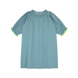RA & DA EYELET SMOCKED DRESS (2-12Y)
