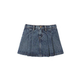 RYLEE & CRU PLEATED DENIM SKIRT (2-7Y)