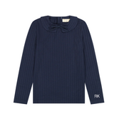 RETRO KID MAE RIBBED COLLAR TSHIRT (3-16Y)