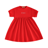 RETRO KID HOLLIS RK LOGO HI-WAIST TSHIRT DRESS (2-8Y)