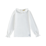 RETRO KID EMERY POINTELLE LS COLLARD TSHIRT (4-14Y)