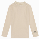 RETRO KID VIVIENNE RUFFLE NECK KNIT SWEATER(12M-12Y)