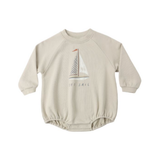 RYLEE & CRU CREWNECK ROMPER (6M-24M) - Klade Children's Boutique
