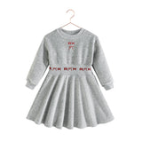 RETRO KID REESE SCUBA VELOUR DRESS (2-10Y)