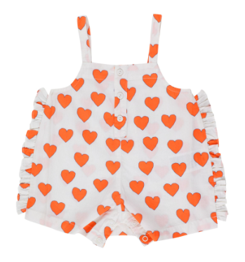 TINY COTTONS HEARTS DUNGAREE (6M-24M)