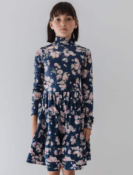 STEPH FLORAL PRINT CORD SKIRT (12-18Y)