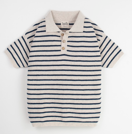POPELIN STRIPED KNITTED TOP (18M-9Y)