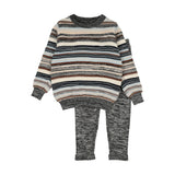 SWEET THREADS GLACIER STRIPE SET (18M-2Y)