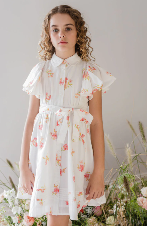 STEPH PETITE ROSE VOILE DRESS (8-18Y)