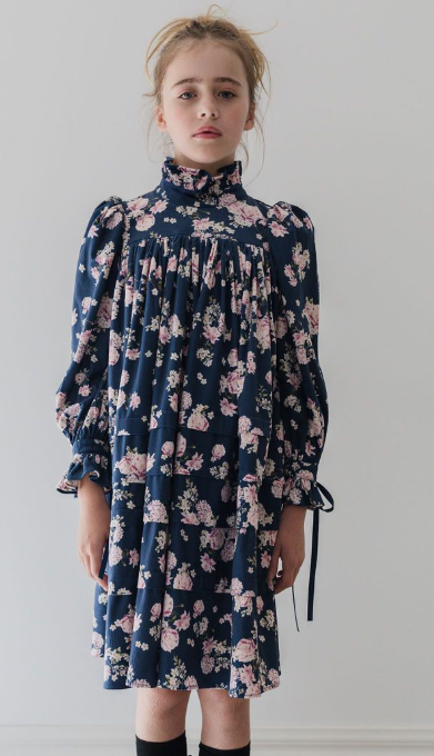 STEPH FLORAL PRINTED CORD DRESS (3-16Y)