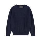 SWEET THREADS CHECK STRIPE SWEATER (2-12Y)