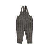 SWEET THREADS CHARCOAL PLAID ROMPER (18M-3Y)