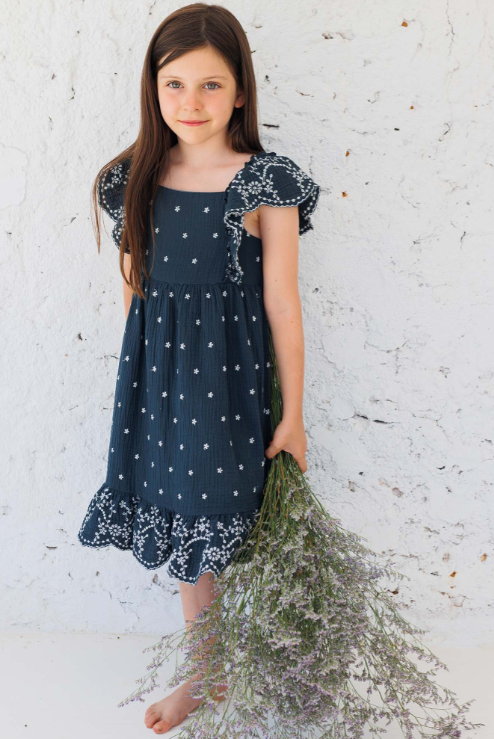 BUHO EMBROIDERY DRESS (2-12Y)