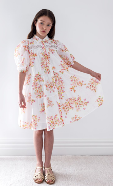 PETITE AMALIE DITSY PRINT SHIRT DRESS (4-18Y) - Klade Children's Boutique