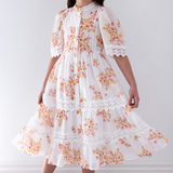 PETITE AMALIE FLORAL LACE SHIRT DRESS (10-18Y) - Klade Children's Boutique