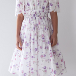 PETITE AMALIE FLORAL SHIRRED WAIST DRESS(10-18Y) - Klade Children's Boutique