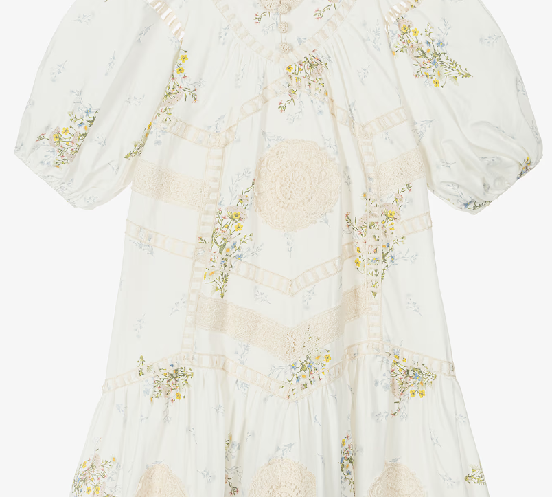 petite amalie cord embroidered smock dress PETITE AMALIE BODICE CORD SMOCKED DRESS BellaKidsNY