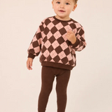 LITTLE PARNI ARGYLE SWEATSHIRT W/LEGGINGS (9M-3Y)