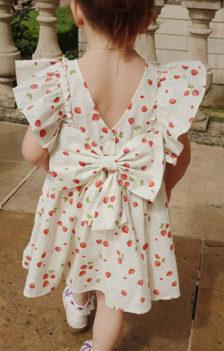 KONGES SLOJD EVIA BOW DRESS (2-10Y)