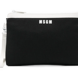 MSGM CANVAS LEATHER POCHETTE (OS)