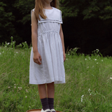 BENE BENE MARINE COLLAR DRESS (3-8T)