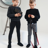 MOTU BLAISE FRONT CABLE SWEATER(2-16Y)