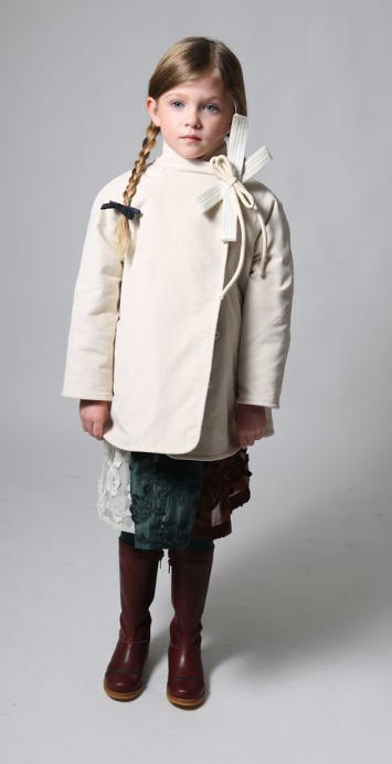 TIA CIBANI LUNA SWING COAT (2-14Y)
