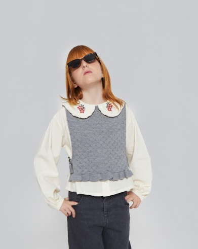 MIPOUNET FELICIA FLOWER BLOUSE (2-10Y)