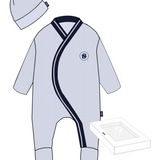 HUGO BOSS FOOTIE & HAT SET (1M-6M)