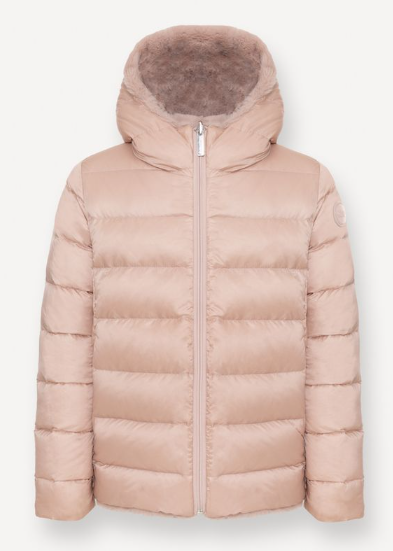 COLMAR REVERSIBLE FUR JACKET W/HOOD(4-12Y)