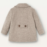 POPELIN WOOLLEN DOUBLE BREASTED COAT (18M-5Y)