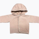 BEBE ORGANIC LUMI CHENILLE JACKET W/BONNET (3M-9M)