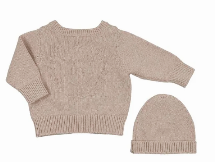 PELUCHE EMBOSSED KNIT CARDIGAN (3M-18M)