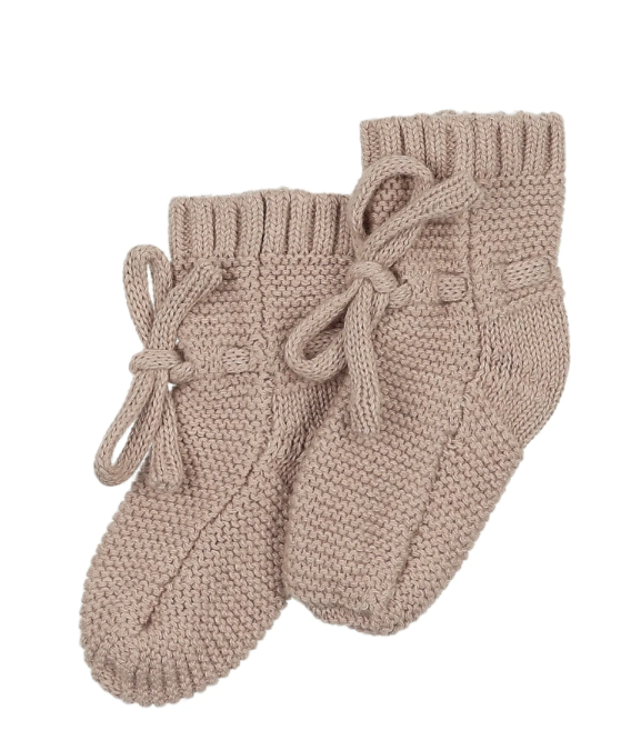 PELUCHE KNIT BOOTIES (3M-6M)