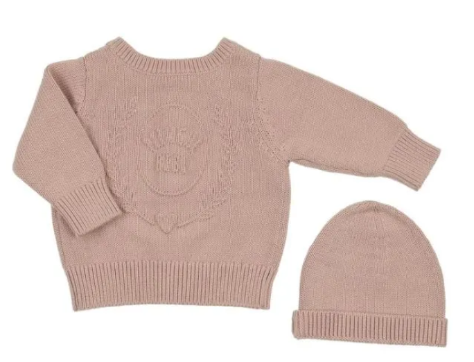 PELUCHE EMBOSSED KNIT CARDIGAN (3M-18M)