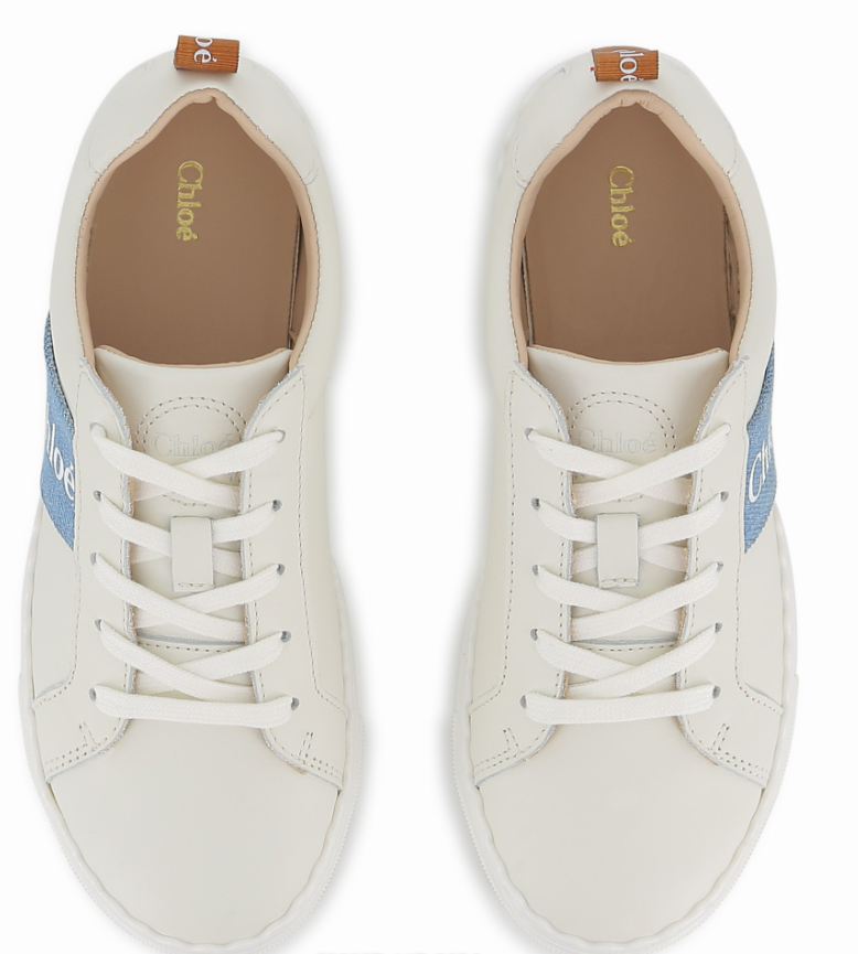 CHLOE LAUREN LEATHER SNEAKERS (37-38) - Klade Children's Boutique