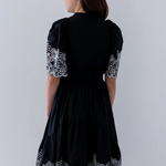 PETITE AMALIE SHIRRED EMBROIDERED DRESS (10-18Y) - Klade Children's Boutique