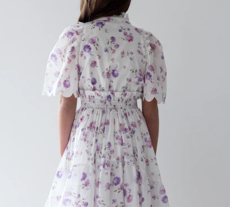 PETITE AMALIE FLORAL SHIRRED WAIST DRESS(10-18Y) - Klade Children's Boutique