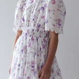 PETITE AMALIE FLORAL SHIRRED WAIST DRESS(10-18Y) - Klade Children's Boutique