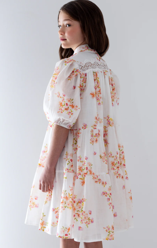 PETITE AMALIE DITSY PRINT SHIRT DRESS (4-18Y) - Klade Children's Boutique