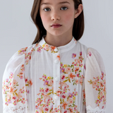 PETITE AMALIE FLORAL LACE SHIRT DRESS (10-18Y) - Klade Children's Boutique