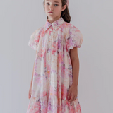 PETITE AMALIE DAHLIA PRINT SHIRT DRESS (4-18Y) - Klade Children's Boutique