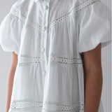 PETITE AMALIE LACE HEM SHIRT DRESS (4-18Y)