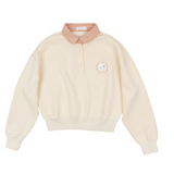 LUNA MAE RAYA COLLAR LOGO SWEATSHIRT (XS-XL) - Klade Children's Boutique