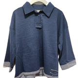 LUNA MAE GWEN CROPPED COLLAR TOP (XS-XL) - Klade Children's Boutique
