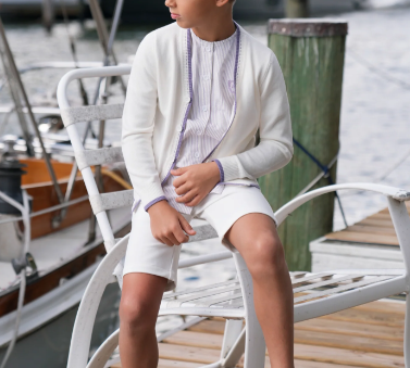 MOTU ZANE STITCH CARDIGAN (2-14Y) - Klade Children's Boutique
