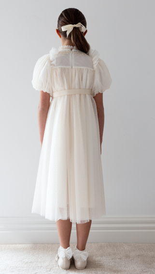 PETITE AMALIE VINTAGE DOILY LACE TULLE DRESS (3-14Y)