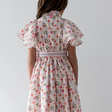 STEPH FLOWER GRID SHIRT DRESS (10-18Y) - Klade Children's Boutique